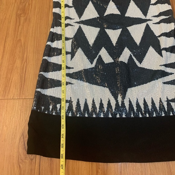 Zara Basic Sequin Multicoloured Mod Shift Dress - Picture 10 of 10